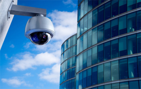 Round CCTV camera