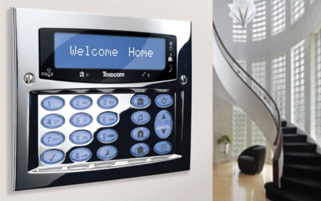 Keypad with Welcome Home written
